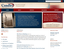 Tablet Screenshot of bankingservices.condley.com